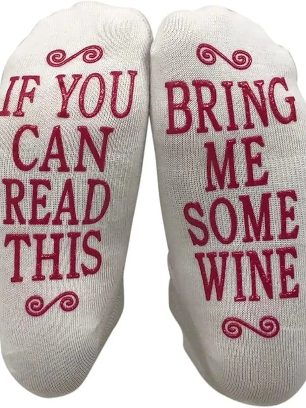 If You Can Read This Bring Me Some Wine Non Slip Low Cut Socks